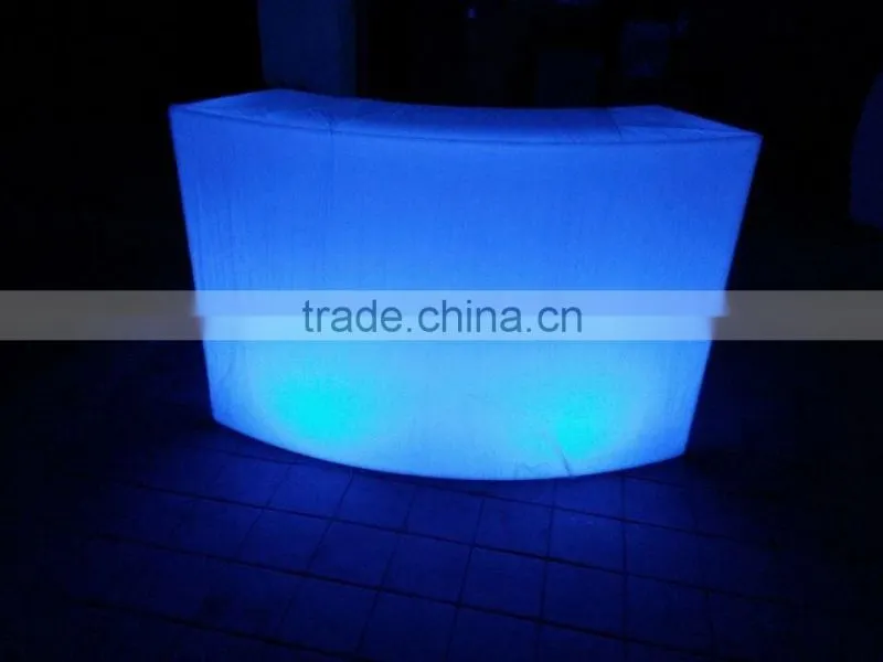 Hot sale 2016 plastic led events furnitures/led bar counter/led furnitures
