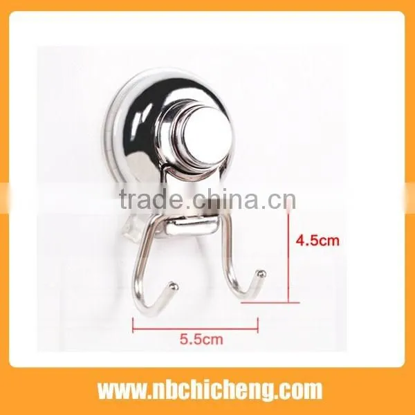 High quality wall mounted double hook sliver bath hooks