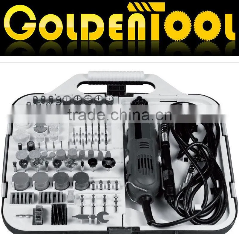 161pcs 135W Portable Power Hobby Rotary Tools Kit Accessory Set Handheld Grinding Electric Mini Grinder