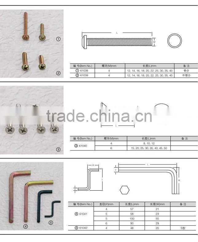 slotted falt head galvanized self tapping screws in furniture