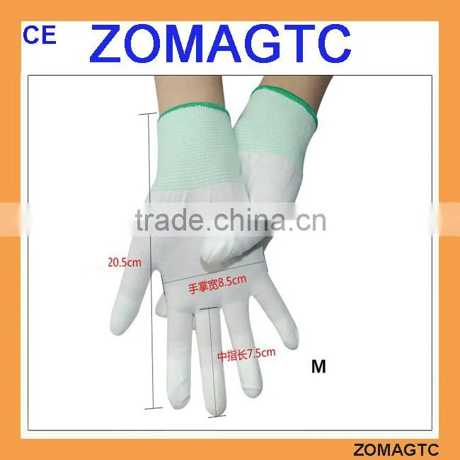2017 hot good quality pu work gloves pu palm coated gloves