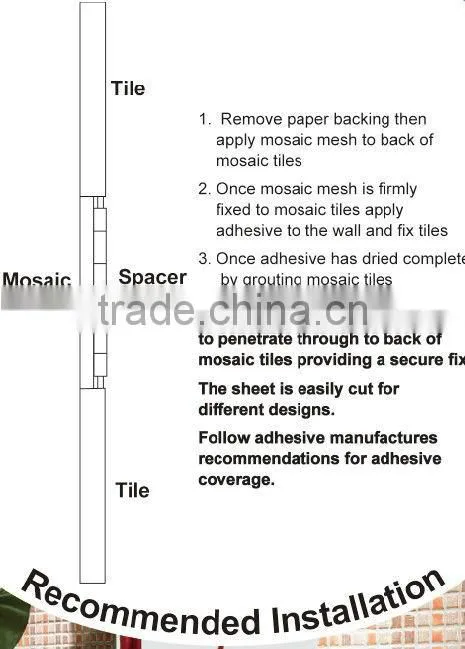 New Adhesive Mosaic Backer