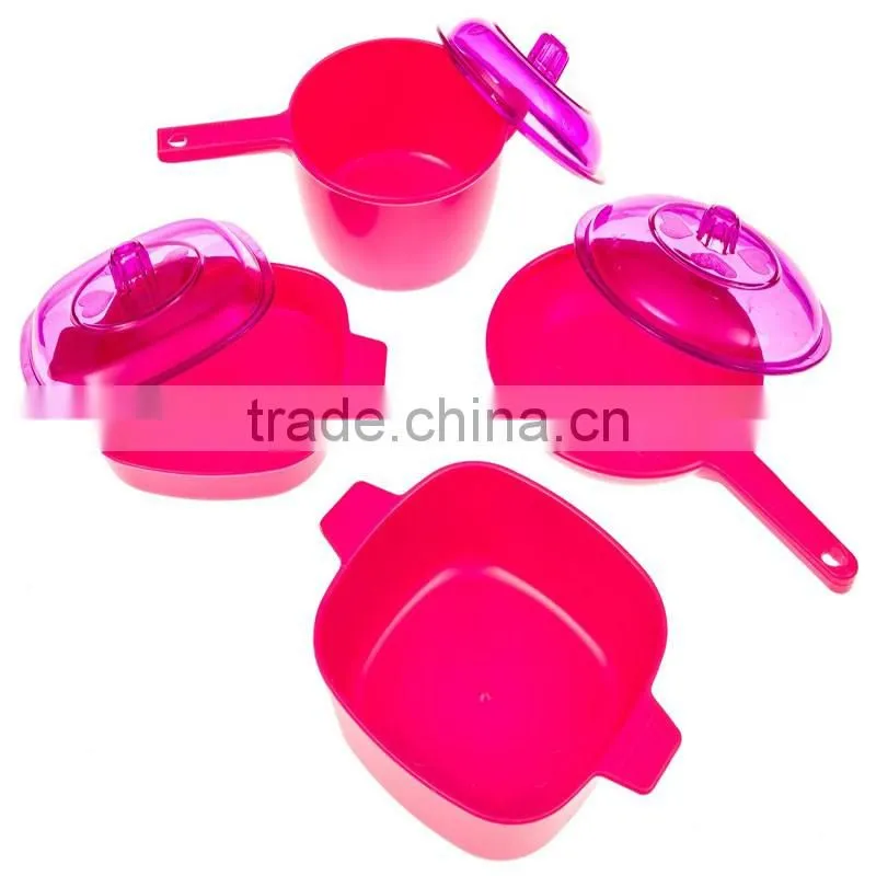 Wholesale funny plastic mini food toy & dishes set Pots, Pans, Plates, Eggs, Dessert, Meat, Pantry, Cookware, Utensils, Tray