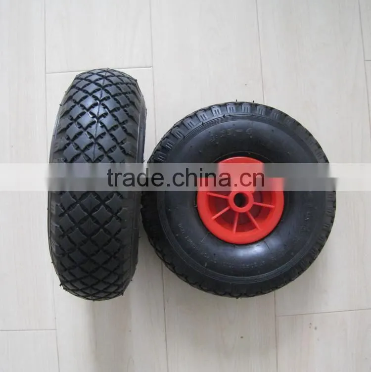 wheel barrow 10 inch 4.0-4 pneumatic rubber wheel