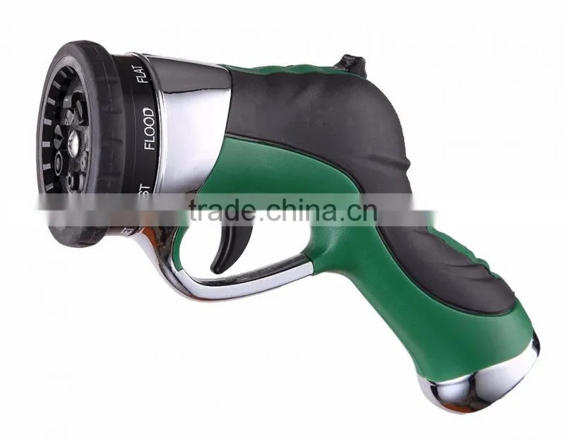 Aluminum Alloy Spray Nozzle Press Trigger to Adjust 9 Pattern Patent NO.ZL200520106891.5