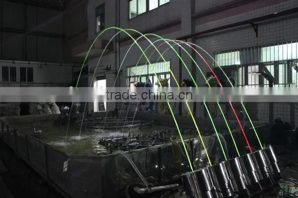 Water decoration colorful water fountain jumping jets water fountain