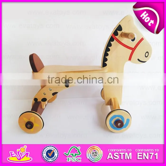 2016 new fashion baby wooden carriage W16A026