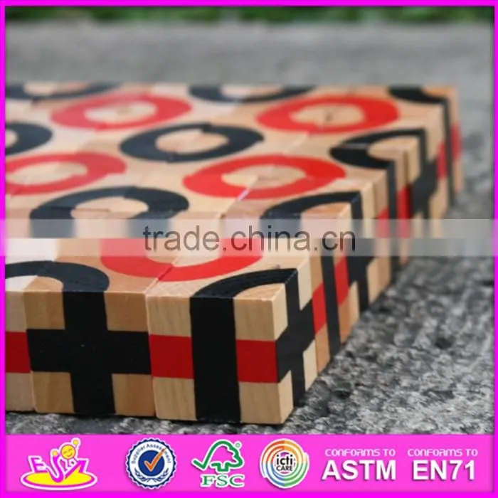 2017 new design 36 pieces children educational wooden blocks toys with box W13A117