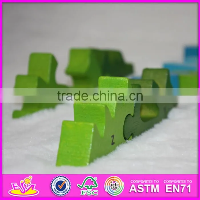 2016 Brand new children wooden dinosaur puzzle W14I034