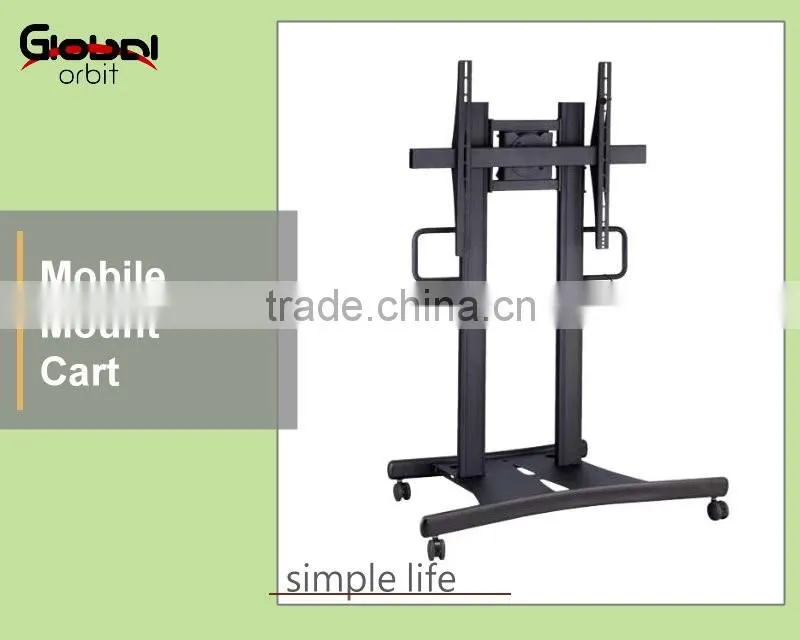 Living Room Furniture Design Monitor Bracket Swivel TV Cart With Wheels