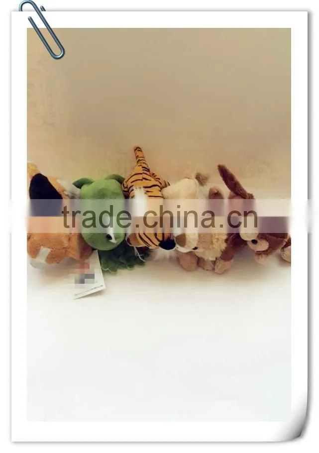 Instruments of six animals/little plush toy/cute animal toy