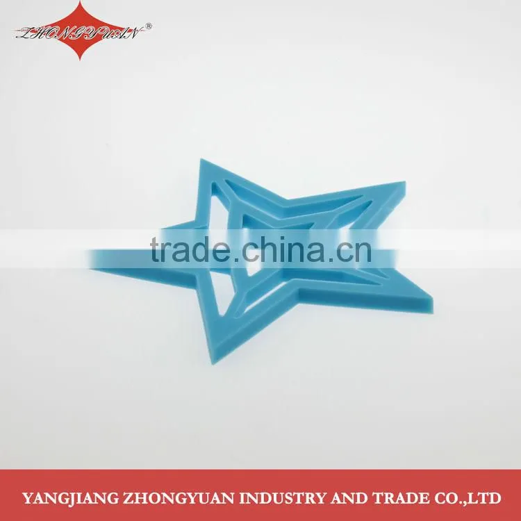 Classic design double stars shaped silicone mat
