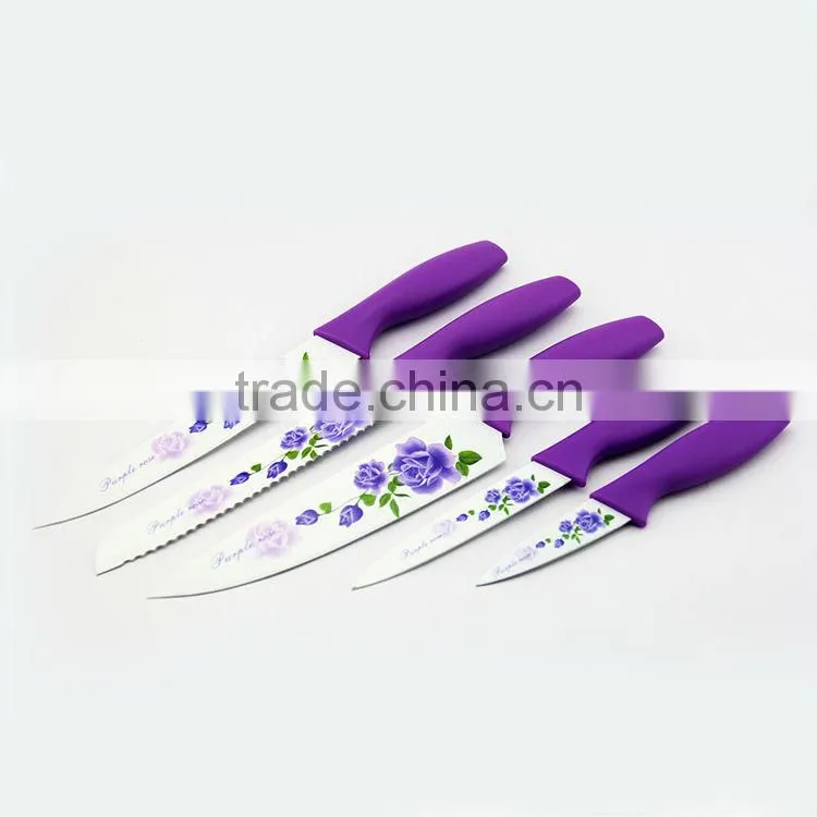 Home decor new design kitchenware knife display racks plastic knife accessories fiber rods holder
