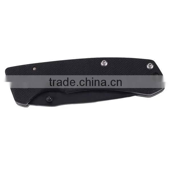 A21-1032 Stainless Steel Blade Black Tactical Rescue Folding Knife