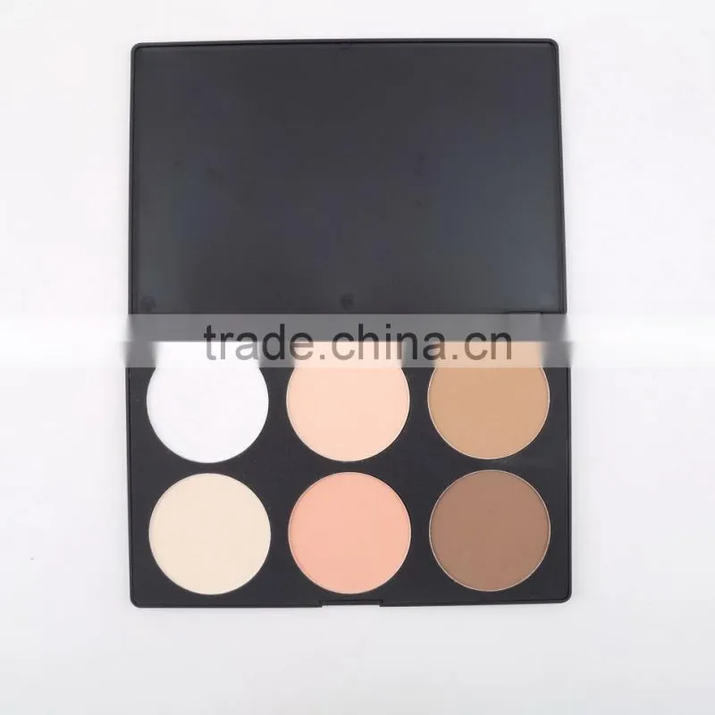 New 6 Color Makeup Cosmetic Blush Blusher Contour Palette Makeup Pressed Powder