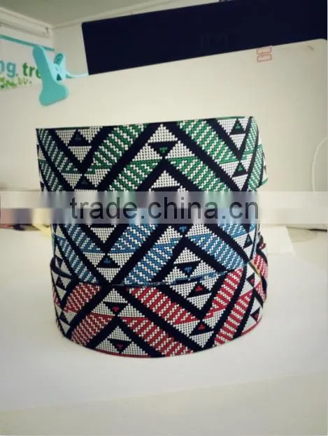 2016 Custom high quality cheap Jacquard Ribbon
