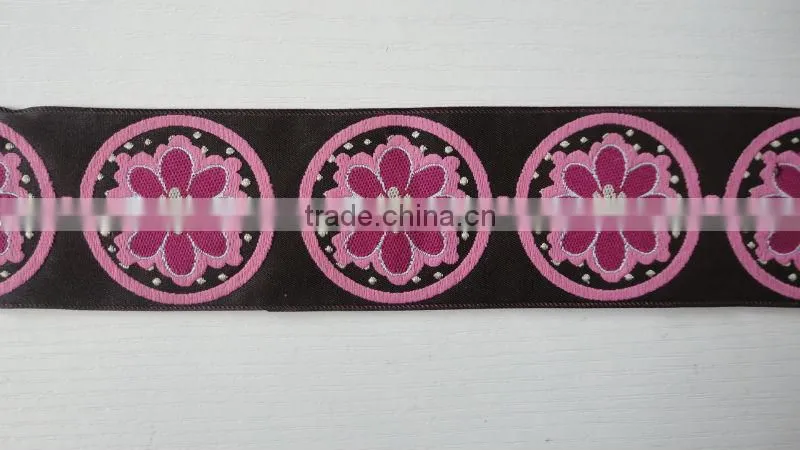 china custom good effect woven ribbon jacquard jacquard woven rug