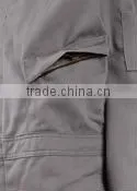 Men's Button Front Navy Flame Resistant Lab Coat SLC009
