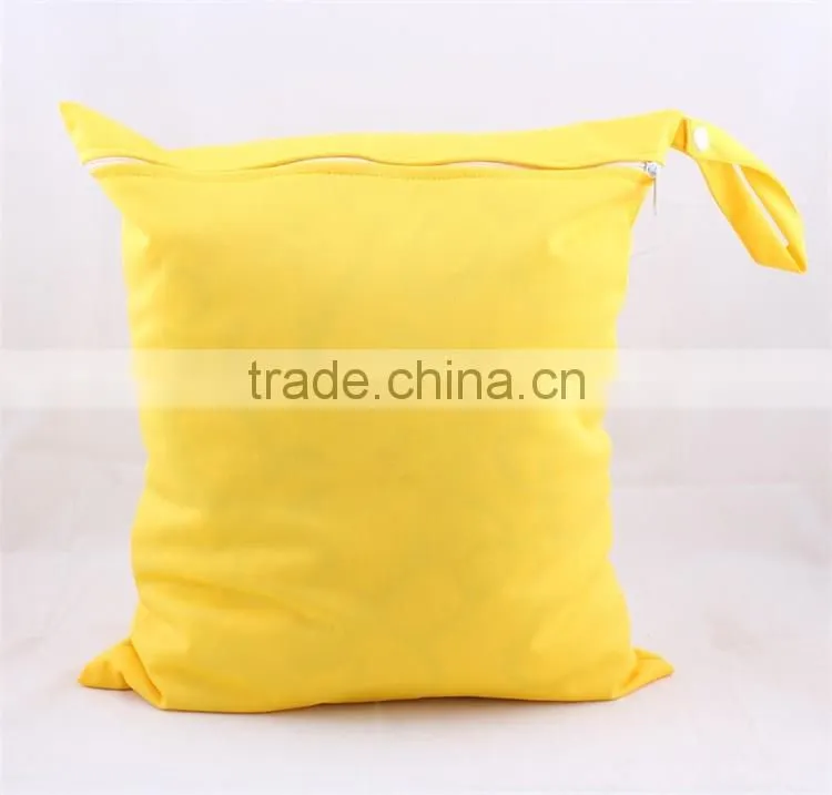 Wholesale zipper diaper bag and waterproof wet bag for baby diaper