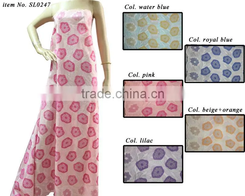 hot sale african lace fabric wholesale in malaysia SL0247