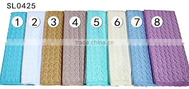 2017 New Polish Lace Swiss Voile Lace Fabrics with Stones SL0425