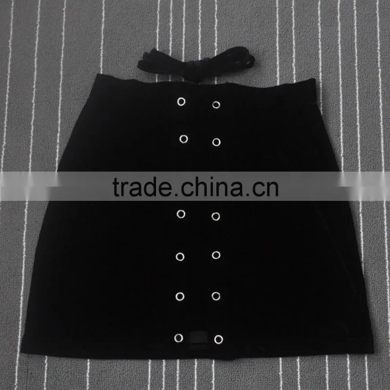 custom made latest sexy mature ladies tight mini velvet skirts