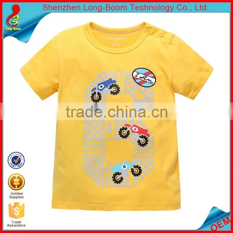 50LF# O-neck short sleeve soft cotton short sleeve t-shirts polo shirts baby clothes