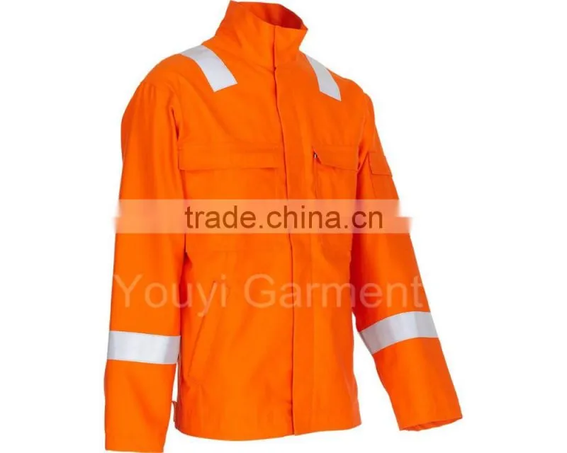 Orange 6 oz Nomex flame retardant Workwear with 3M Reflective Tape