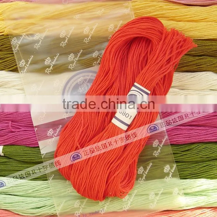 dmc 100% cotton threads cross stitch 447 colors floss