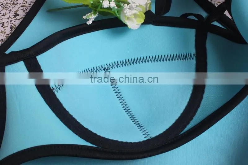 2015 hot sex bikini young girl neoprene swimwear bikini
