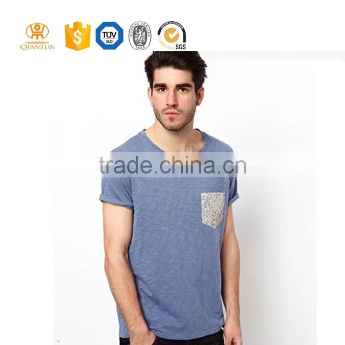 custom wholesale 100% cotton print soft pocket China manufactures t-shirts