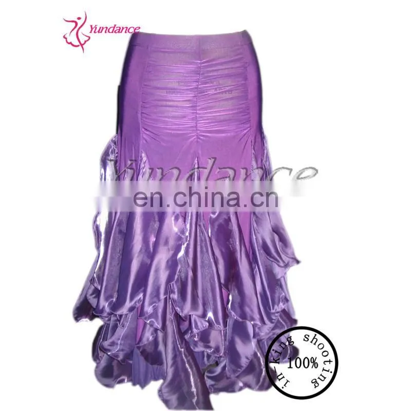 2015 china suppliers Fashion Ballroom Dance Skirts Purple S-284