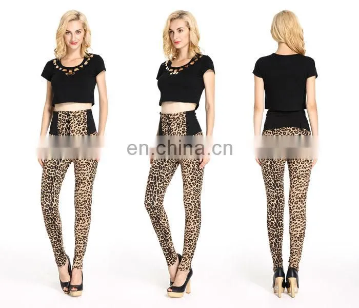 Leopard Print Girls Sexy Tight Pants