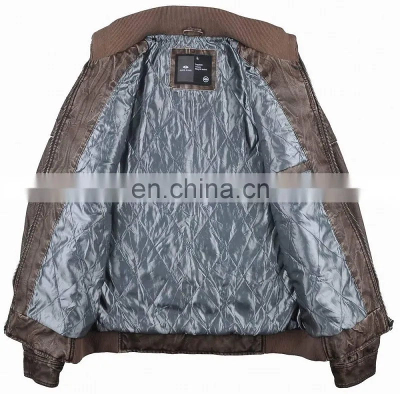 2015 hot sale special pu leather jacket men with reasonable price