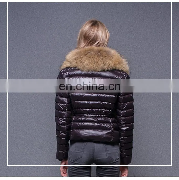 Online Shop Fashion Winter Jacket Fur Parka With Fur Hood