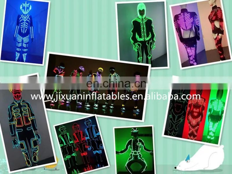party dance performance remote control EL wire costume