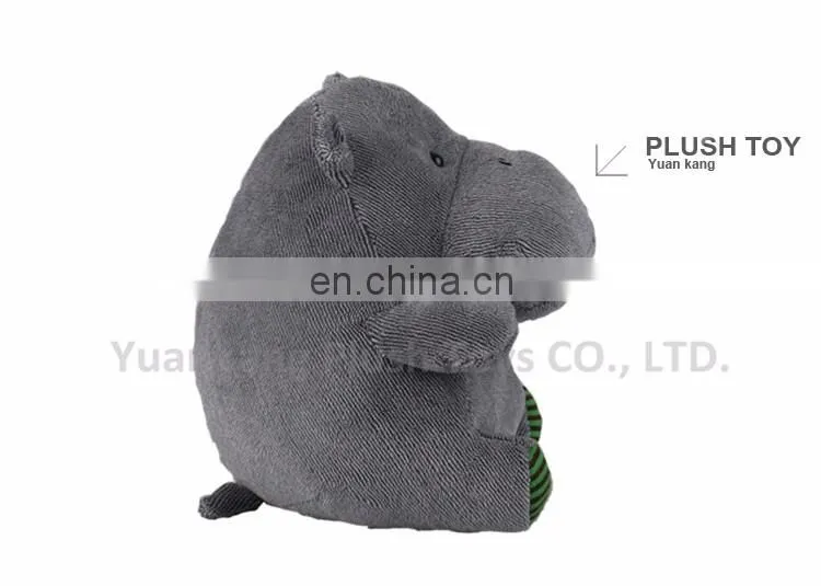 New design hot sale custom animal plush hippopotamus toy for kids
