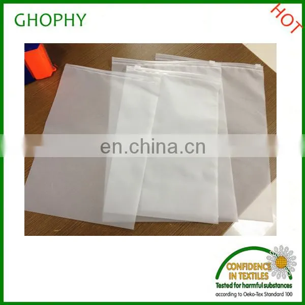 clear pvc plastic zipper garment bag with zipper lock