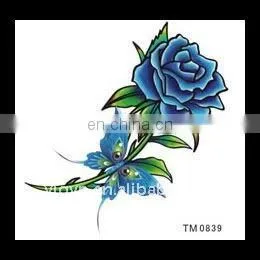 2012 Hot! Free sample!Eco-friendly temporary Wall Flower series tattoo stickers