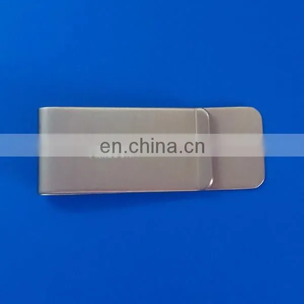 Laser logo metal money clip with available mould