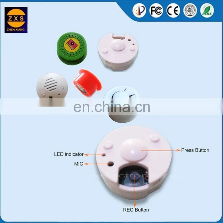 Recordable sound module for toys and dolls
