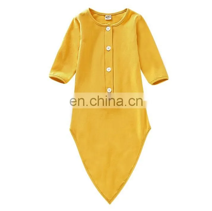 Multi colors cotton newborn baby sleepsack knotted baby sleeping bag