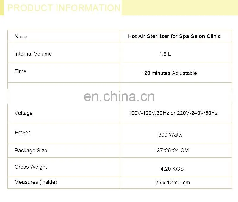 Nail and hair salon use Sterilization Machine for Salons/hot air sterilizer/dry heat sterilizer CE approved 0-200 degrees