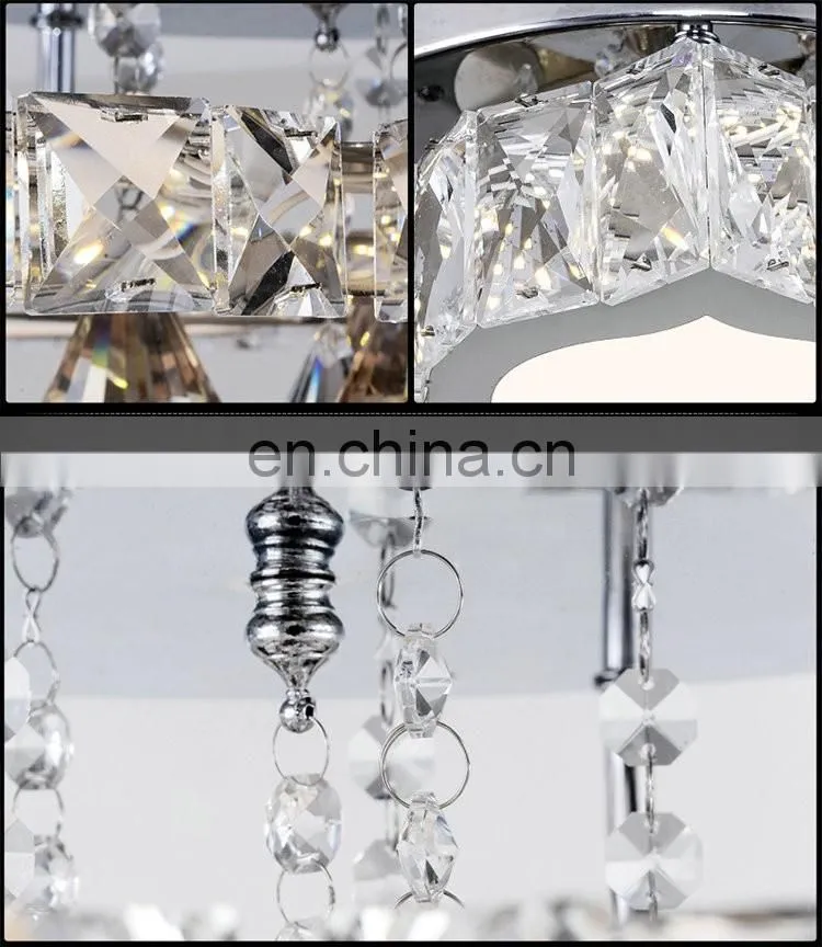 modern minimalist LED K9 Crystal ceiling Lights living room light Fixtures