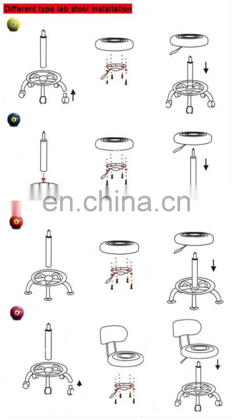 Office Laboratroy Anti Static Experiment Chair Bench Stool