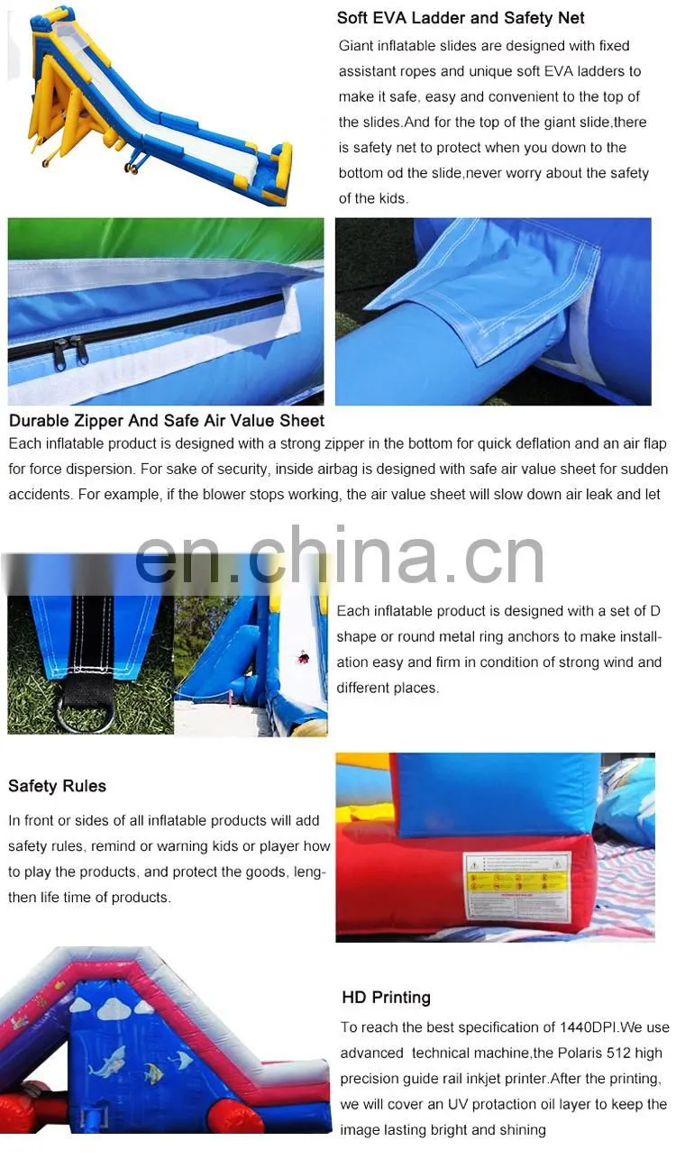Used Adult Kids Large Inflatable City Water Park Pool Bouncer Slides Waterslide