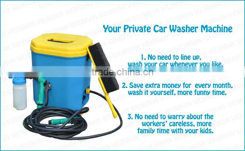 (84773) 15L portable car washing, car battery operated folding car washer