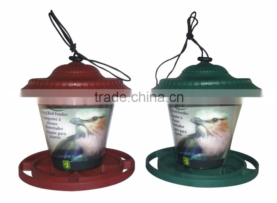 Cheap cup shape plastic garden bird feeders