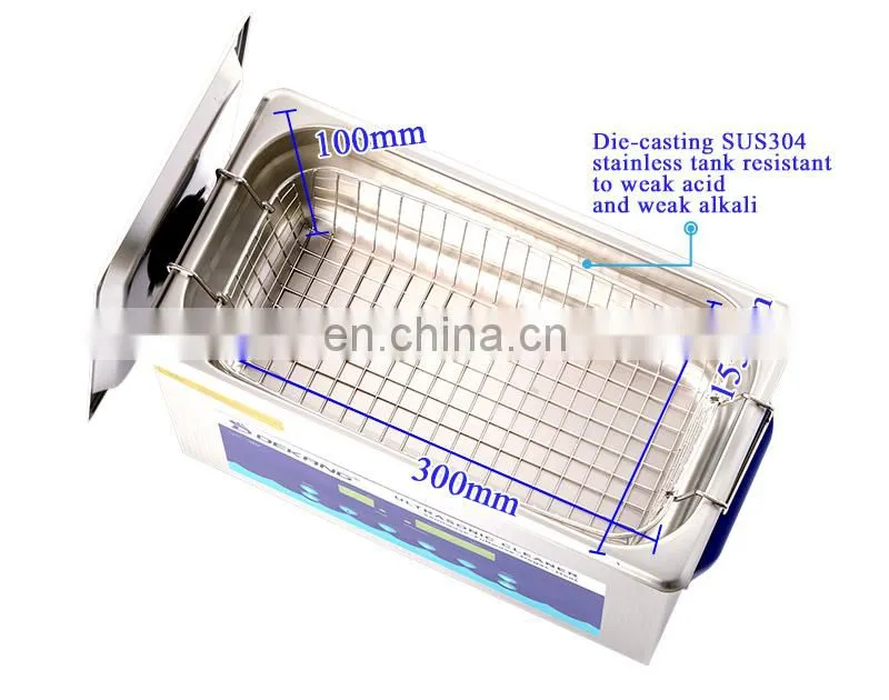 120W 4.5 Liter Dual-bands Ultrasonic Cleaner with Timer and Heater Degas Intensive and Gross Rinse