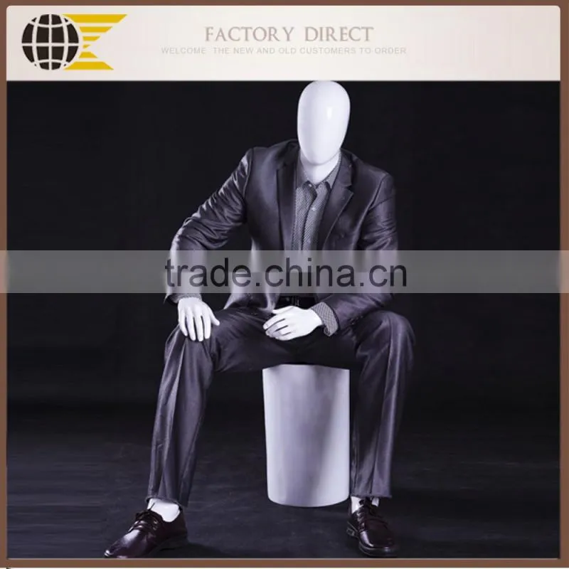 faceless male sitting mannequin GZM-04EGW